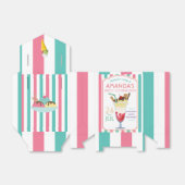 Ice Cream Birthday Party gepersonaliseerd Bedankdoosjes (Uitgevouwen)