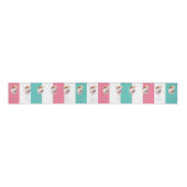 Ice Cream Birthday Party gepersonaliseerd Grosgrain Lint (Voorkant)