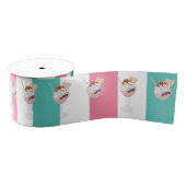 Ice Cream Birthday Party gepersonaliseerd Grosgrain Lint (Spoel)
