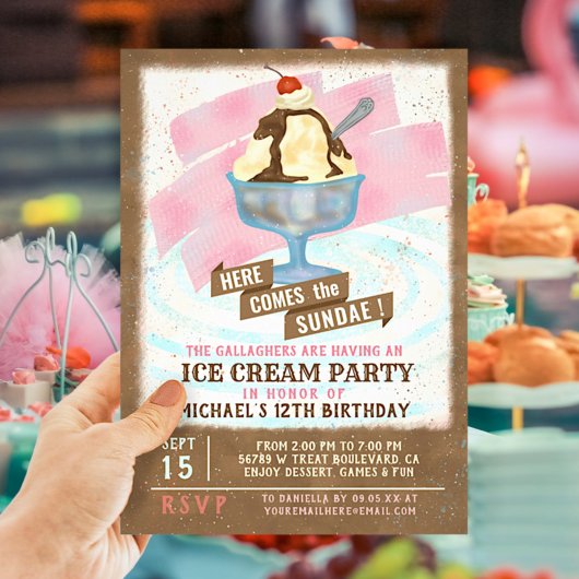 Ice Cream Birthday Party | Hier komt de Sundae Kaart