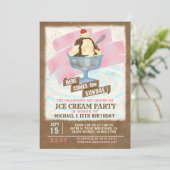 Ice Cream Birthday Party | Hier komt de Sundae Kaart (Staand voorkant)
