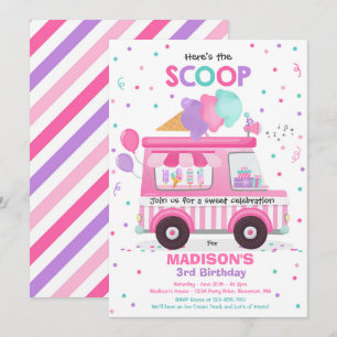 Ice Cream Birthday Party Ice Cream Truck Birthday  Kaart