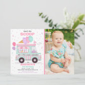 Ice Cream Birthday Party Ice Cream Truck Birthday  Kaart (Staand voorkant)