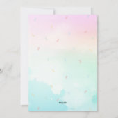 Ice Cream Birthday Party Invitation Feestdagenkaart (Achterkant)