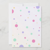 Ice Cream Birthday Party Invitation Kaart (Achterkant)