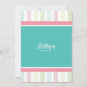 Ice Cream Birthday Party Invitation Kaart (Achterkant)