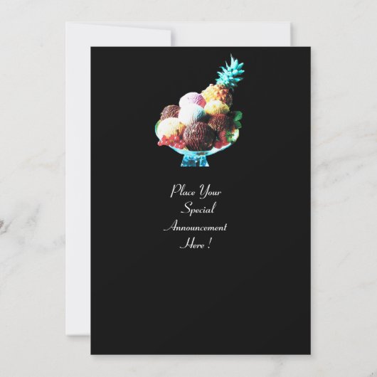 ICE CREAM BIRTHDAY PARTY KAART (Achterkant)