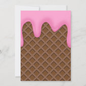 Ice Cream Birthday Party Kaart (Achterkant)