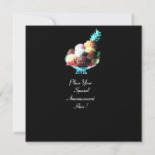 ICE CREAM BIRTHDAY PARTY KAART (Achterkant)