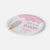 Ice Cream Birthday Party Paper Bord (Gekanteld)