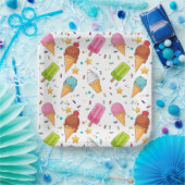Ice Cream Birthday Party Papieren Bordje (Feest)