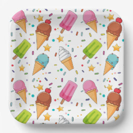 Ice Cream Birthday Party Papieren Bordje