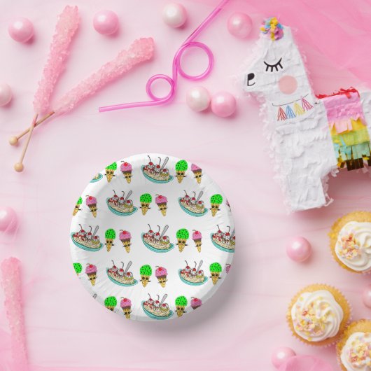 Ice Cream Birthday Party Papieren Kommen (Feest)