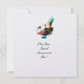 ICE CREAM BIRTHDAY PARTY, white ice metallic Kaart (Achterkant)