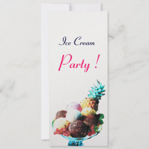 ICE CREAM BIRTHDAY PARTY, white ice metallic Kaart