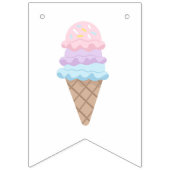 Ice Cream Birthday Photo Banner (Eerste vlag)
