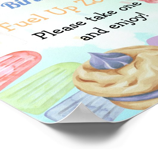 Ice Cream Birthday Poster (Hoek)