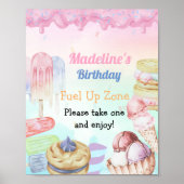 Ice Cream Birthday Poster (Voorkant)