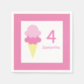 Ice Cream Birthday Servet (Voorkant)