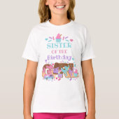 Ice Cream Birthday shirt Zuster van de verjaardag (Voorkant)