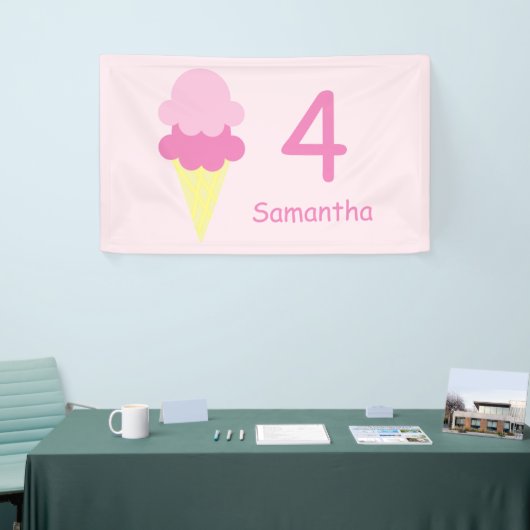 Ice Cream Birthday Spandoek (Beurs)