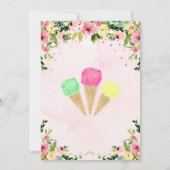 Ice Cream Birthday Summer Pool Kaart (Achterkant)