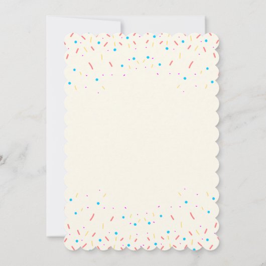 Ice Cream Birthday Uitnodiging (Achterkant)