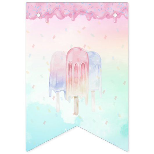 Ice Cream Birthday Vlaggetjes (Eerste vlag)