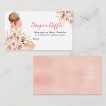 Ice cream Boho Luier Raffle Baby shower
