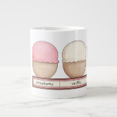 Ice Cream Bowl met handvat Grote Koffiekop (Voorkant)