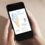 Ice-Cream Boy Verjaardag Kaart