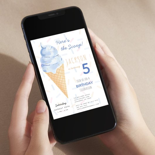 Ice-Cream Boy Verjaardag Kaart