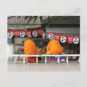 Ice Cream Break ... Buddhist Monks Thailand Briefkaart (Voorkant)