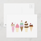 Ice Cream Briefkaart (Voorkant / Achterkant)