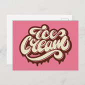 Ice Cream briefkaart (Voorkant / Achterkant)