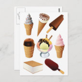 Ice Cream Briefkaart (Voorkant / Achterkant)