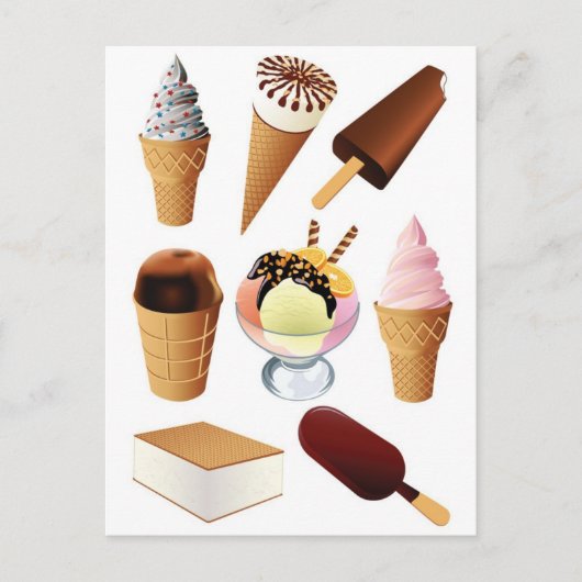 Ice Cream Briefkaart (Voorkant)