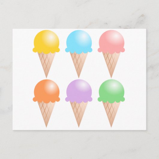 ICE CREAM BRIEFKAART (Voorkant)