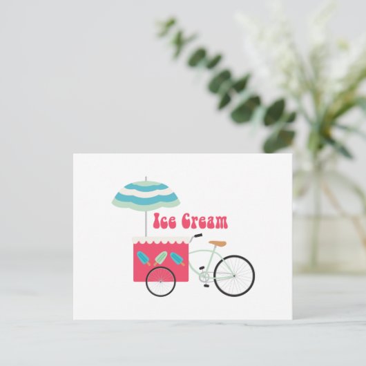 Ice Cream Briefkaart (Staand voorkant)