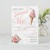 Ice Cream bruids douche uitnodiging (Staand voorkant)
