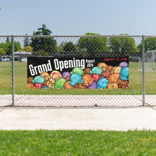 Ice Cream Business  Banner Sign (Insitu)