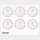 Ice Cream Business Custom Classic Round Sticker (Vel)