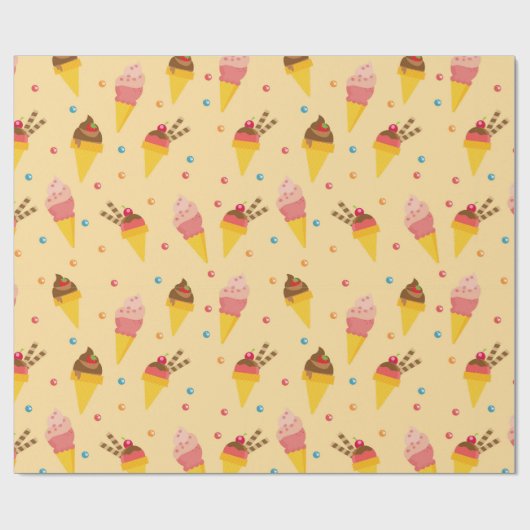Ice Cream Cadeaupapier (Vlak)