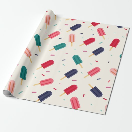 Ice Cream Cadeaupapier (Uitgerold)
