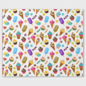 Ice Cream Cadeaupapier (Vlak)