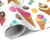 Ice Cream Cadeaupapier (Rol Hoek)