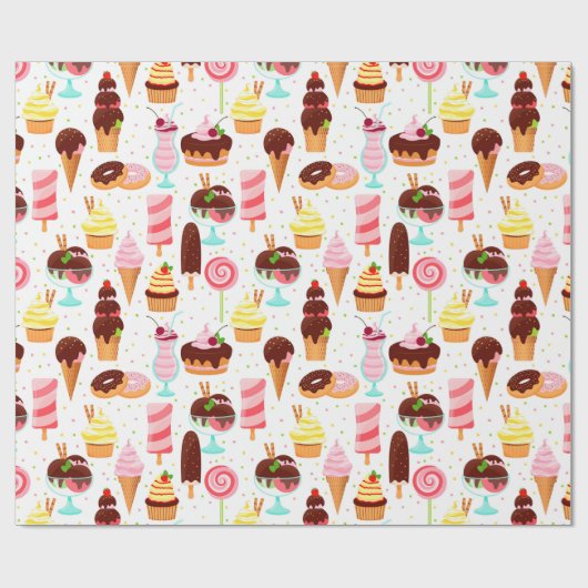 Ice Cream Cadeaupapier (Vlak)