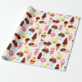 Ice Cream Cadeaupapier (Uitgerold)