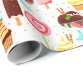 Ice Cream Cadeaupapier (Rol Hoek)