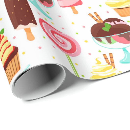 Ice Cream Cadeaupapier (Rol Hoek)